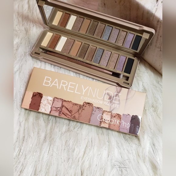 Barely Nude From Beauty Creations 12 Color Eyeshadow Palette With Brush - Picture 2 of 5